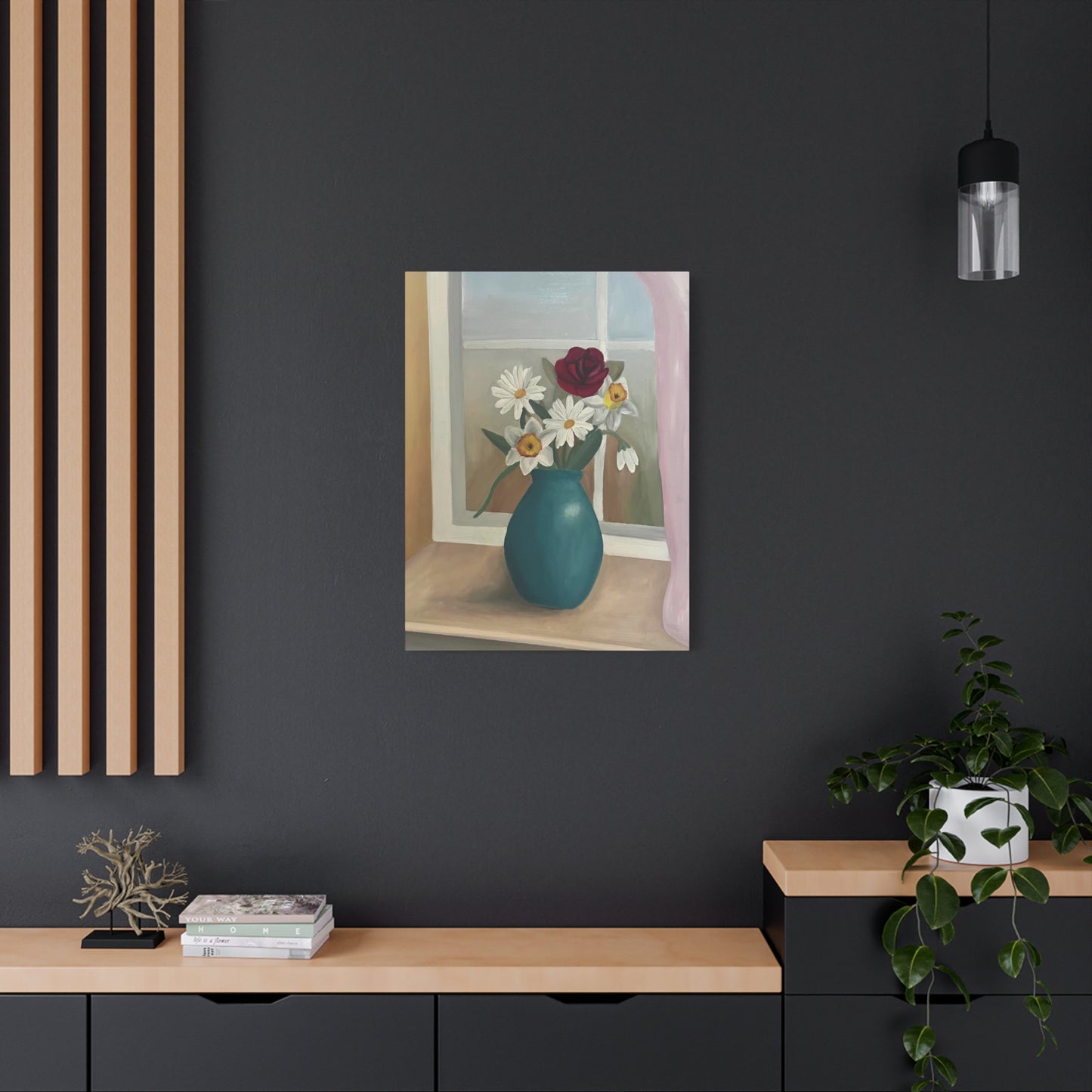 Flower Vase Canvas Print